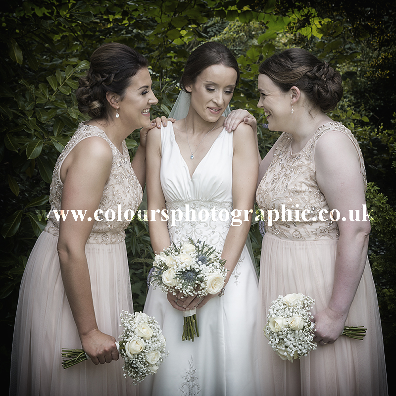 Wedding Photo of Bridesmaids at Keavil House Hotel Dunfermline Fife KY12 8NN Scotland Image Captured by Fife Photographers Colours Photographic Studio